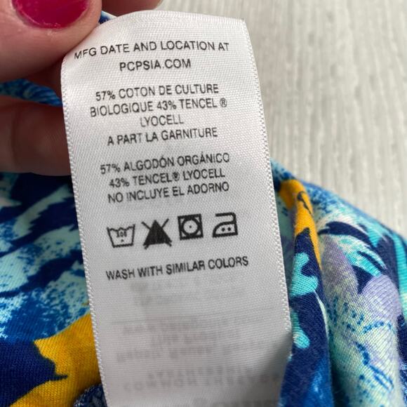 Patagonia Women's Neo Tropics Channel Blue & Yellow Lithia Skirt Size XS X-Small - Picture 8 of 8